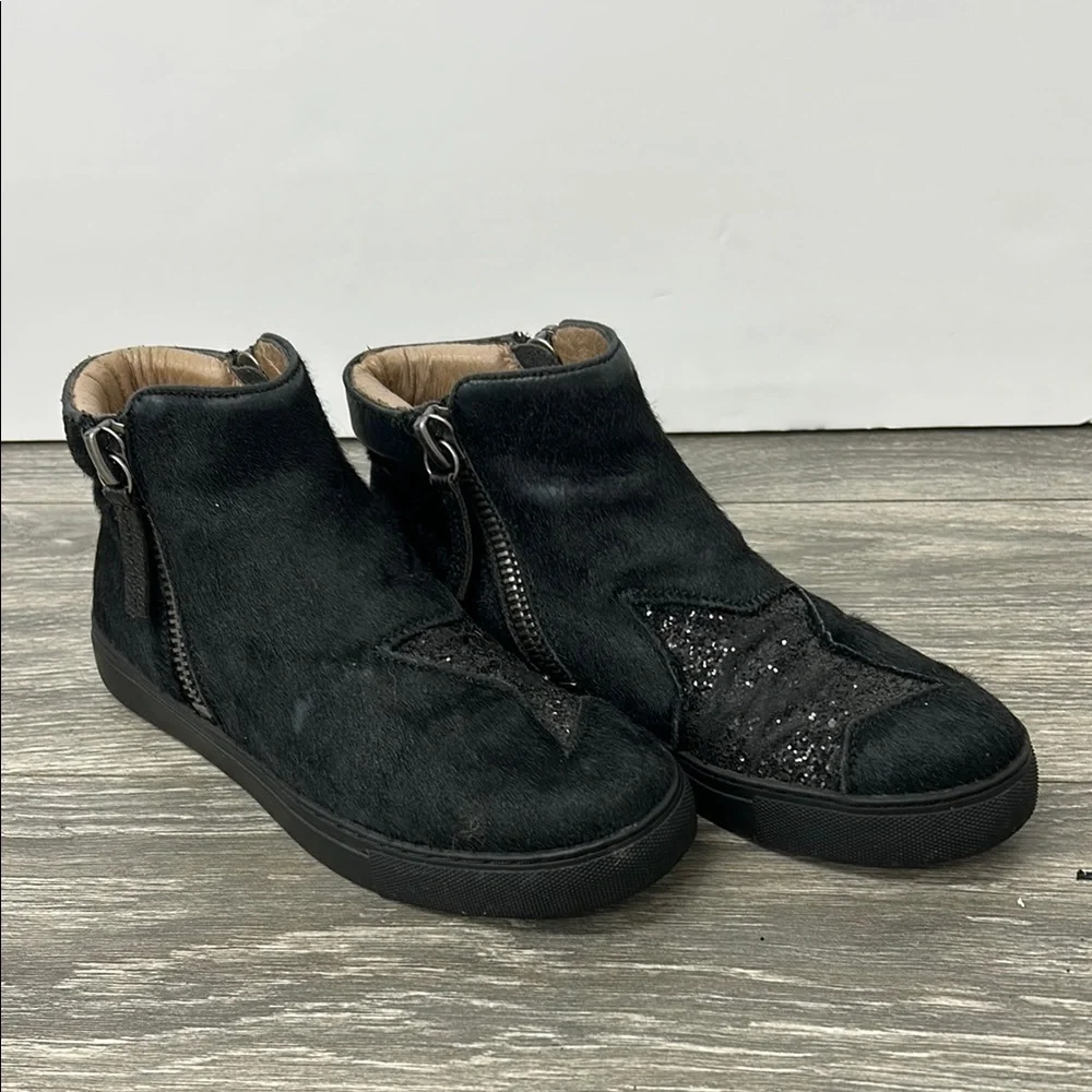 Movie’s Cow Hide Ankle Boots with Star Detail Size 4